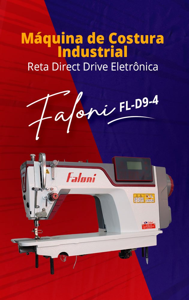 Máquina De Costura Reta Eletrônica Faloni FL-D9-4