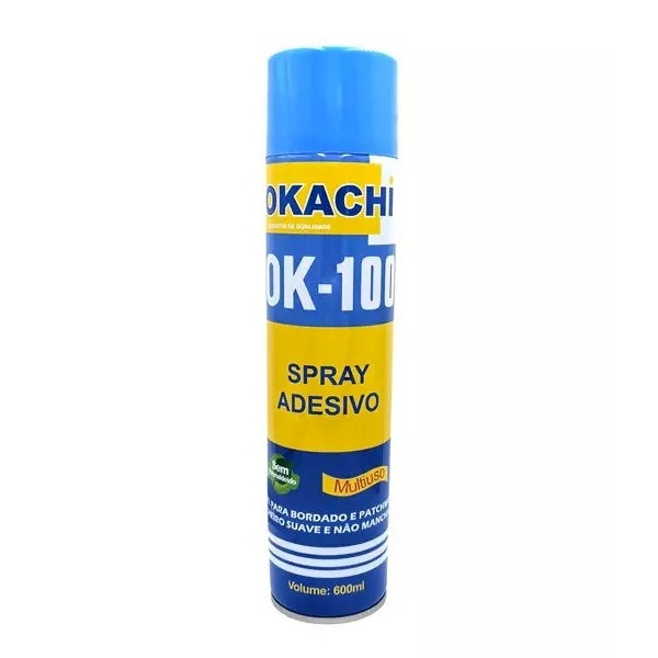 Cola Okachi Spray Temporária Patchwork Bordados Tecidos – 600 ml