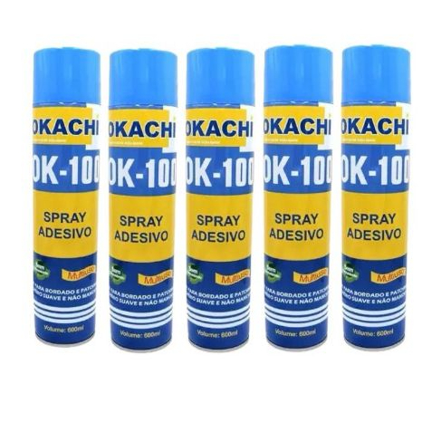 Cola Okachi Spray Temporária Patchwork Bordados Tecidos – 600 ml