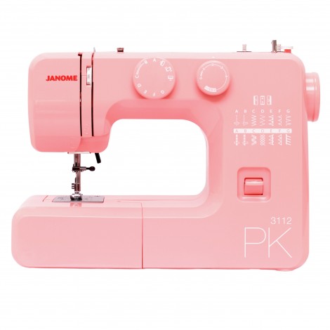 Máquina de Costura 12 pontos Janome 3112PK Rosa 220v