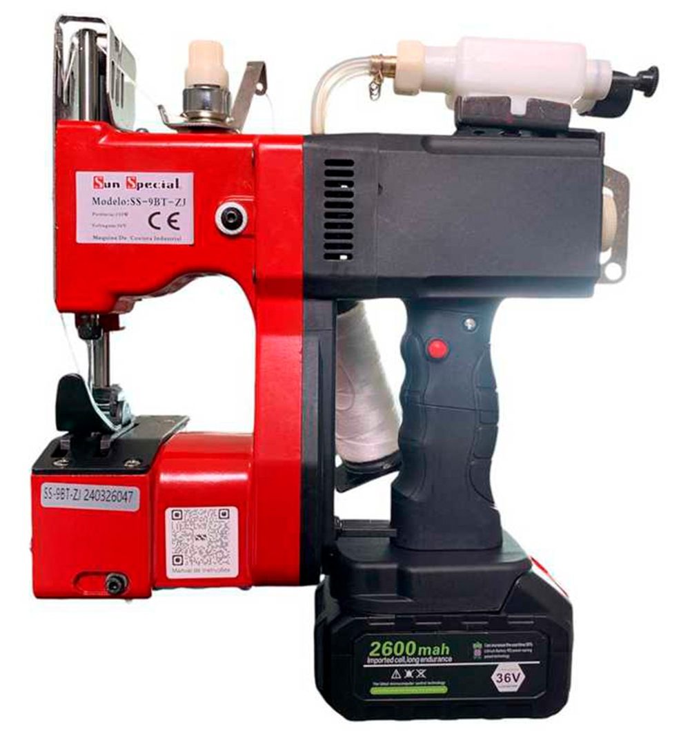 Máquina Costurar Boca de Saco com Bateria e Bomba SS-9BT-ZJ – Sun Special Bivolt